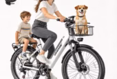 AZHAR GT30 Electric Bike for Adults 26″, 750W Peak E-Mountain Bicycle, 20MPH Fat Tire Ebike, 48V 10.4Ah Removable Battery, 7 Speed and Front Suspension with Rear Rack Class 2 UL2849