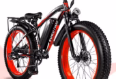 EOEOTWO 26” Fat Tire Electric Mountain Bike for Adults, 48V 15Ah Battery, 60Miles Long Range, Fast Cruiser Ebike, All-Terrain Bicycle with Front Suspension & LED Display UL2849