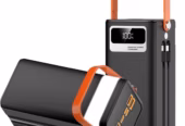 Gijjgole Portable Charger 60000 mAh 120W Super Fast Charger Outdoor Camping Live Power Bank, Power Station LED Display External Battery Pack, Compatible with All Smartphones